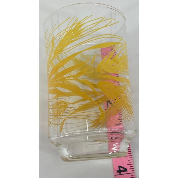 Set 3 Vintage 1969s Libby Juice Glasses Wheat Design Great condition 3.5'' Gold - Picture 6 of 7